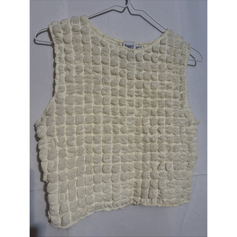 Princess Polly Women's Smocked Crop Top Size 8